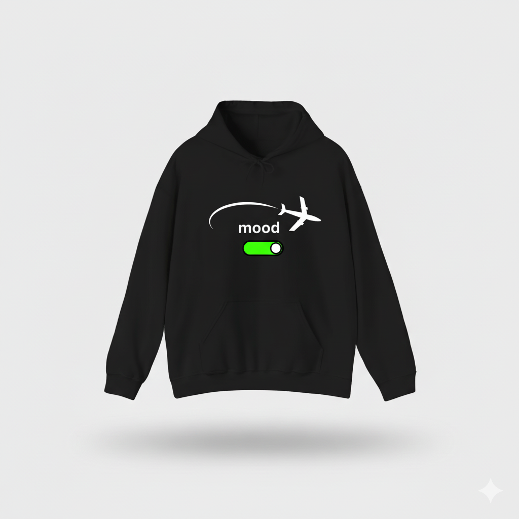 Airplane Mode On Oversized Hoodie