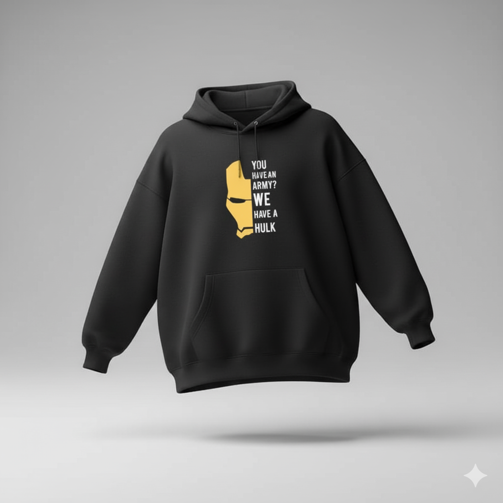 Iron Man Army Oversized Hoodie