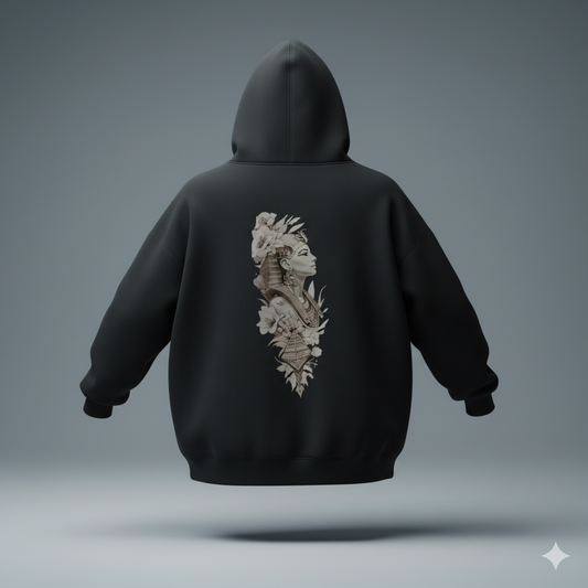 Queen Nefertiti Bloom  Oversized Hoodie