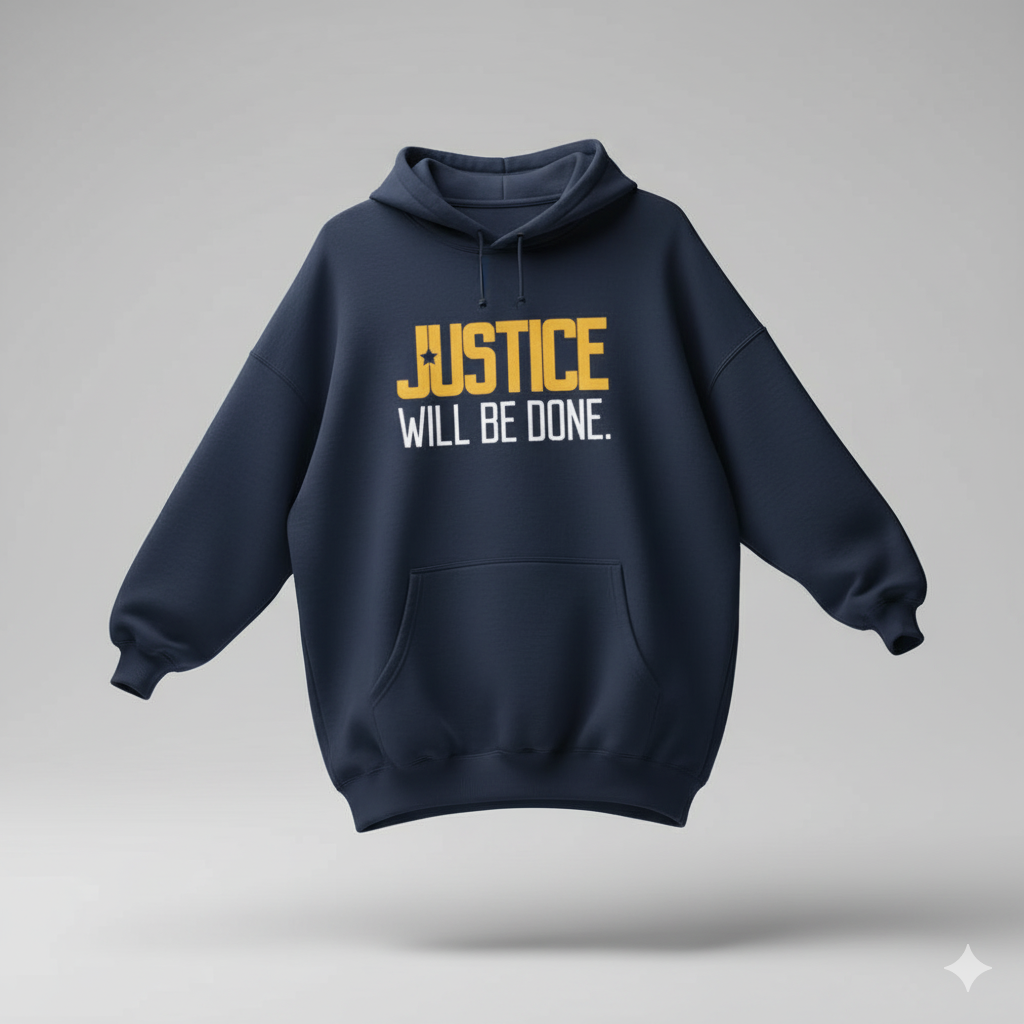 Justice Will Be Done Oversized Hoodie